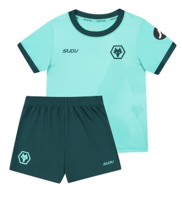 Wolves Jorgen Strand Larsen #9 Udebanetrøje Børn 2025-26 Kortærmet (+ Korte bukser)